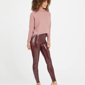 Spanx faux leather shiny leggings